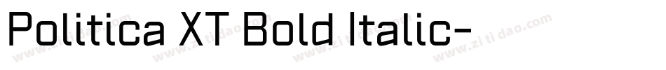 Politica XT Bold Italic字体转换